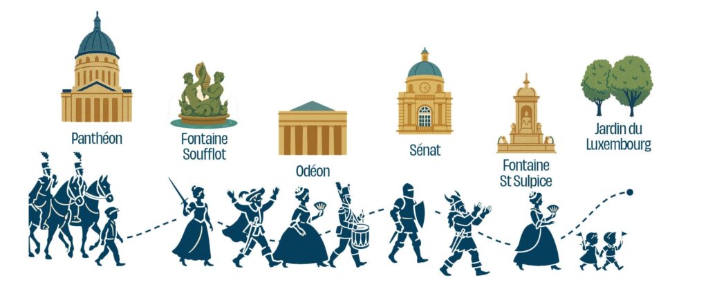 parcours grande parade fête de paris